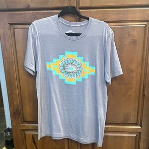 Sterling Kreek Boutique Women's Tee Turquoise Western Front Detailing